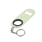Porte-clé Décapsuleur Arrière - plan oriental de vague (angle arrière)