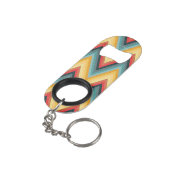 Porte-clé Décapsuleur Arrière - plan rayé 2 de zigzag (angle arrière)