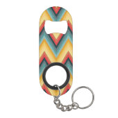 Porte-clé Décapsuleur Arrière - plan rayé 2 de zigzag (Dos)