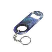 Porte-clé Décapsuleur Arrière - plan spatial avec étoiles (angle arrière)