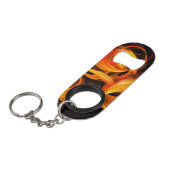 Porte-clé Décapsuleur Art Abstrait Fireball (Devant Angle)