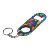 Porte-clé Décapsuleur Art créatif en verre (Devant Angle)