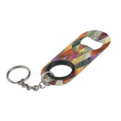 Porte-clé Décapsuleur Art en verre tendu (Devant Angle)