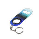 Porte-clé Décapsuleur Artwork Abstrait noir bleu (angle arrière)