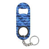 Porte-clé Décapsuleur Attaque bleue de requin d'océan (Dos)