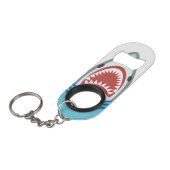 Porte-clé Décapsuleur Bande dessinée drôle de requin (Devant Angle)