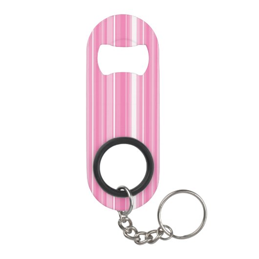 Porte-clé Décapsuleur Bandes rose monogramme (Dos)