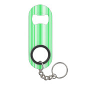 Porte-clé Décapsuleur Bandes vert printemps (Dos)