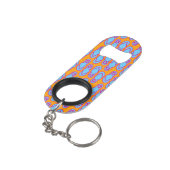 Porte-clé Décapsuleur Bascules électroniques hawaïennes dans bleu et (angle arrière)