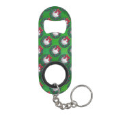 Porte-clé Décapsuleur Baseball en Motif de couronne de Noël (Dos)