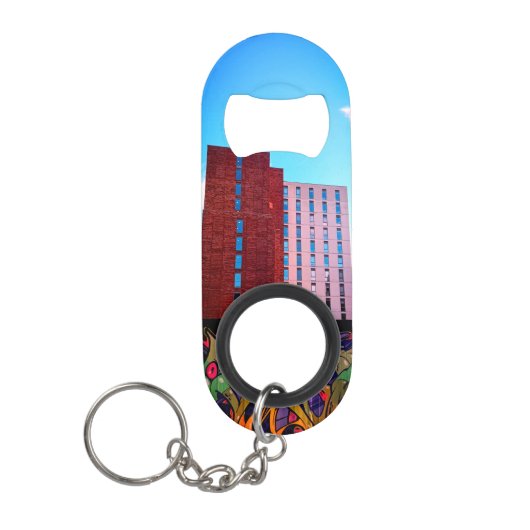 Porte-clé Décapsuleur Bâtiments de Sheffield (Devant)