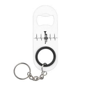 Porte-clé Décapsuleur Battement de cœur de trompette