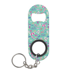 Porte-clé Décapsuleur Beau motif avec des éléments d'été