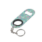 Porte-clé Décapsuleur Beau motif avec des éléments d'été (angle arrière)