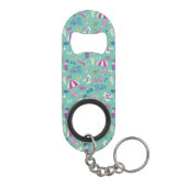 Porte-clé Décapsuleur Beau motif avec des éléments d'été (Dos)