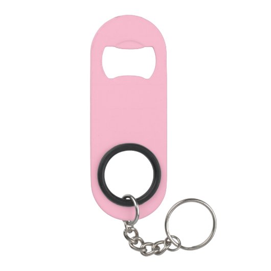 Porte-clé Décapsuleur Bébé rose couleur solide (Dos)