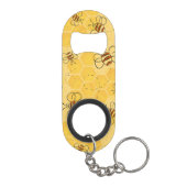 Porte-clé Décapsuleur Bee Buzzing Honey Bees mignonne (Dos)