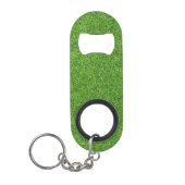 Porte-clé Décapsuleur Belle texture d'herbe verte de terrain de golf (Devant)