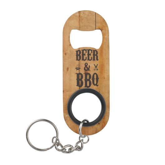Porte-clé Décapsuleur Bière et BBQ (Devant)