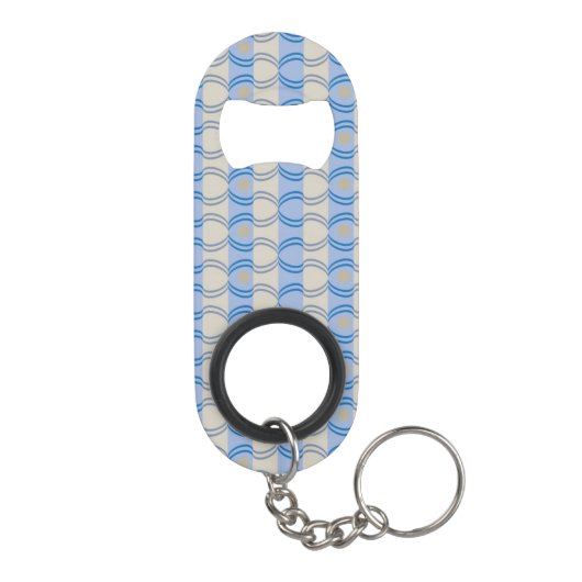 Porte-clé Décapsuleur Bleu courant Tan de Candystripe (Dos)