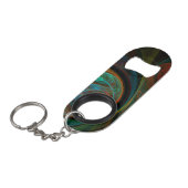 Porte-clé Décapsuleur Bleu de renaissance Art Abstrait (Devant Angle)