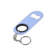 Porte-clé Décapsuleur Bleu pastel (couleur uni)  (angle arrière)
