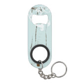 Porte-clé Décapsuleur BLue Seashells Beach Mariage (Dos)