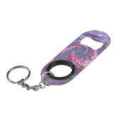 Porte-clé Décapsuleur Boho coloré Hippie Trippy Super Pastel Fractal (Devant Angle)
