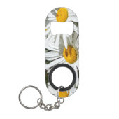 Porte-clé Décapsuleur Bonnes fleurs faites sur commande de marguerite (Devant)