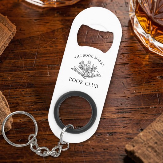 Porte-clé Décapsuleur Book Club Name Personalized Gift