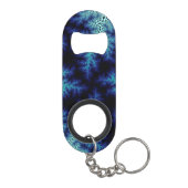 Porte-clé Décapsuleur Boule bleu en grès (Dos)