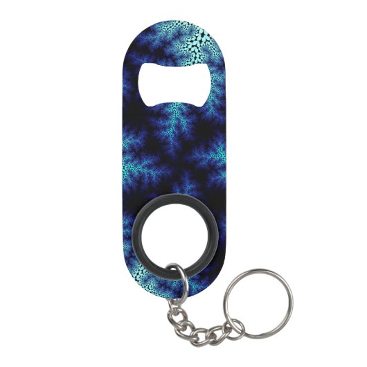 Porte-clé Décapsuleur Boule bleu en grès (Dos)