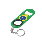 Porte-clé Décapsuleur Brésil Pride nationale patriotique (angle arrière)
