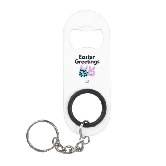 Porte-clé Décapsuleur Bunny Fuzzies Mini Porte - clé d'ouverture de bout (Devant)