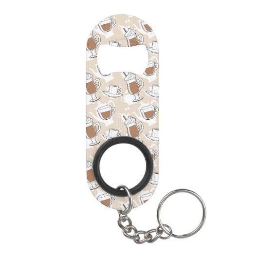 Porte-clé Décapsuleur Café, motif doux (Dos)