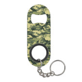 Porte-clé Décapsuleur Camouflage numérique en bois à 8 bits / Camo (Dos)