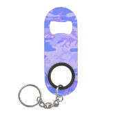 Porte-clé Décapsuleur Camouflage Pastel Blue Motif Abstrait (Devant)