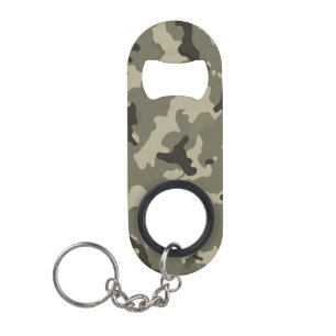 Porte-clé Décapsuleur Camouflage Vert Atténué EDC Tactique Porte Quotidi