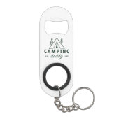 Porte-clé Décapsuleur Camping daddy dad camper father funny (Dos)