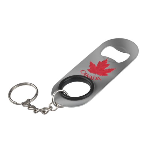 Porte-clé Décapsuleur Canada Bottiner Canada Maple Leaf Souvenirs (Devant Angle)