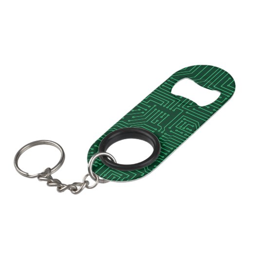 Porte-clé Décapsuleur Carte d'ordinateur (Devant Angle)