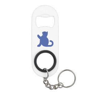 Porte-clé Décapsuleur Cat dit bonjour