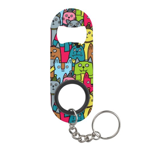 Porte-clé Décapsuleur Cat et kitten (Dos)