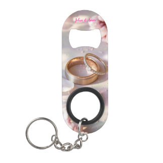 Porte-clé Décapsuleur Cerisier Blossom, Sakura et anneaux Mariages #2