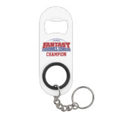 Porte-clé Décapsuleur Championne d'Imaginaire de football (Dos)