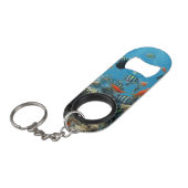 Porte-clé Décapsuleur Chaos tropical de poissons (Devant Angle)