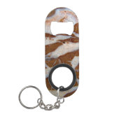 Porte-clé Décapsuleur Chert avec veines quartz (Devant)