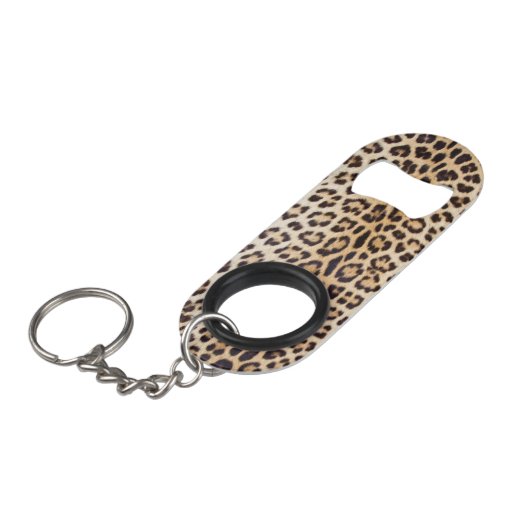 Porte-clé Décapsuleur Cheveux de léopard (Devant Angle)