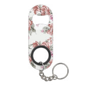 Porte-clé Décapsuleur Chic Rétro Fleurs Féminines Éculées (Dos)