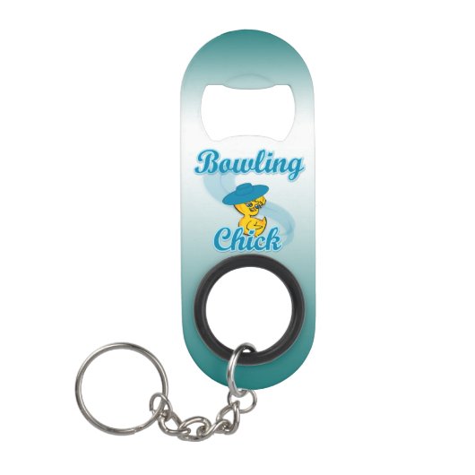 Porte-clé Décapsuleur Chick Bowling #3 (Devant)